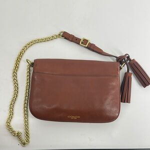 Coach Brown Leather Crossbody Bag